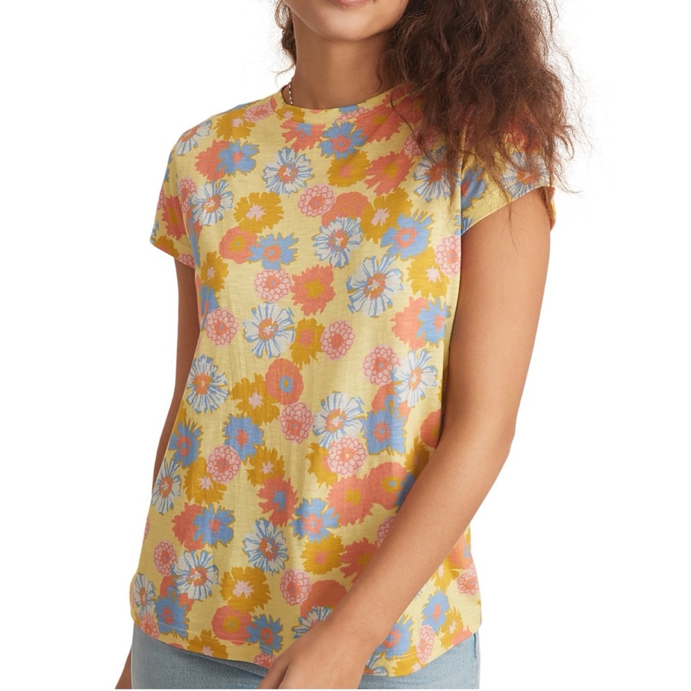 Marine Layer Floral Print Tee